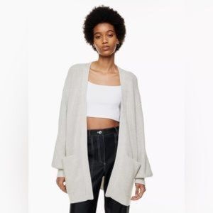 Aritzia Wilfred Free Unwind Cardigan - Heather Birch